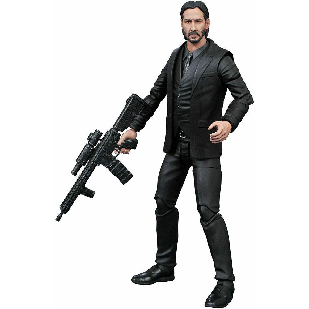 Figurina Articulata John Wick Select Black Suit