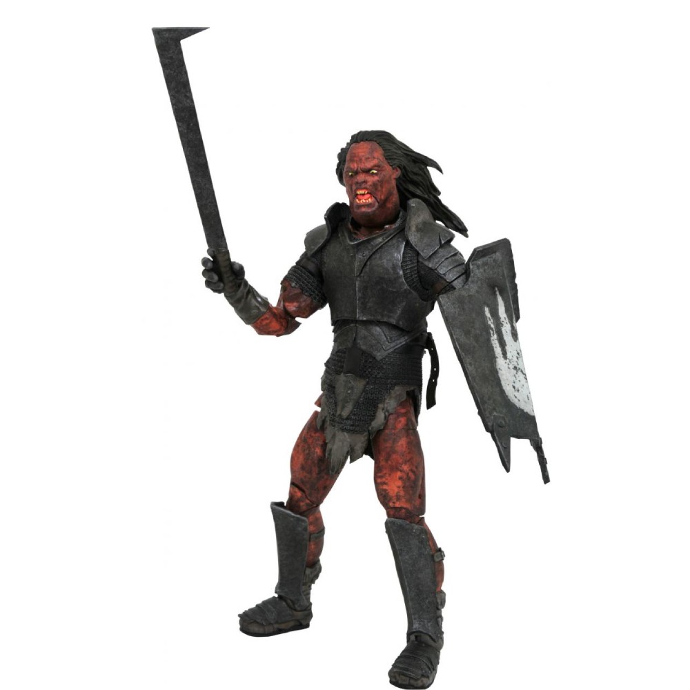 Figurina Articulata Lord of the Rings DLX - Uruk-hai Orc - imagine 2