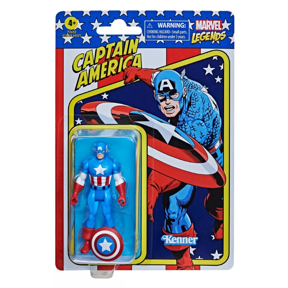 Figurina Articulata Marvel Legends Retro 3.75 Collection - Captain America - imagine 2