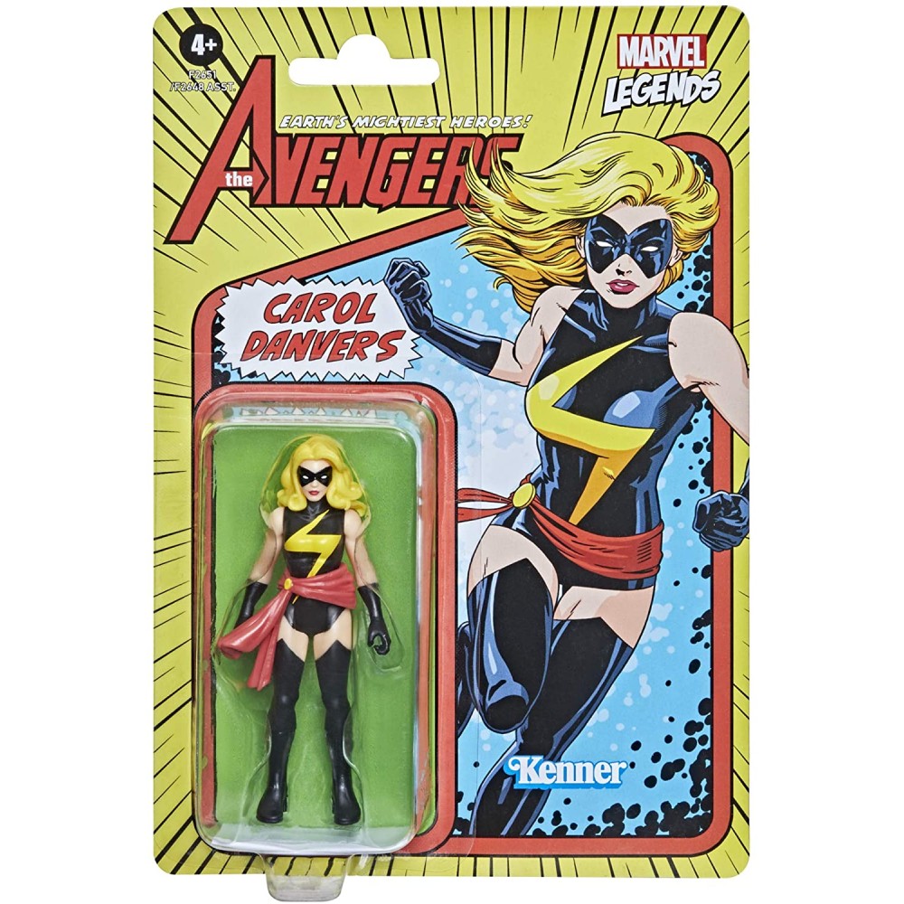 Figurina Articulata Marvel Legends Retro 3.75 Collection - Carol Danvers - imagine 2