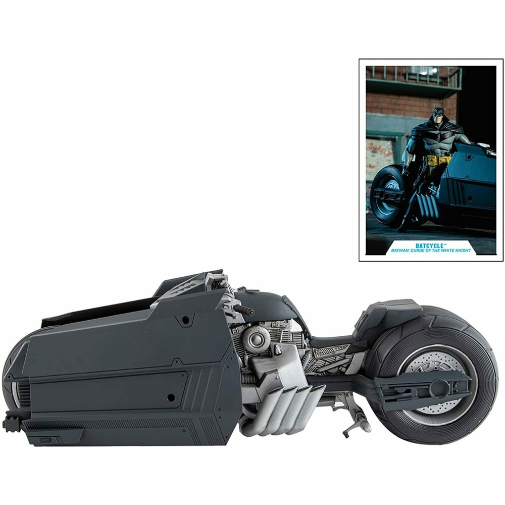 Figurina DC Vehicles White Knight Batman Batcycle - imagine 2