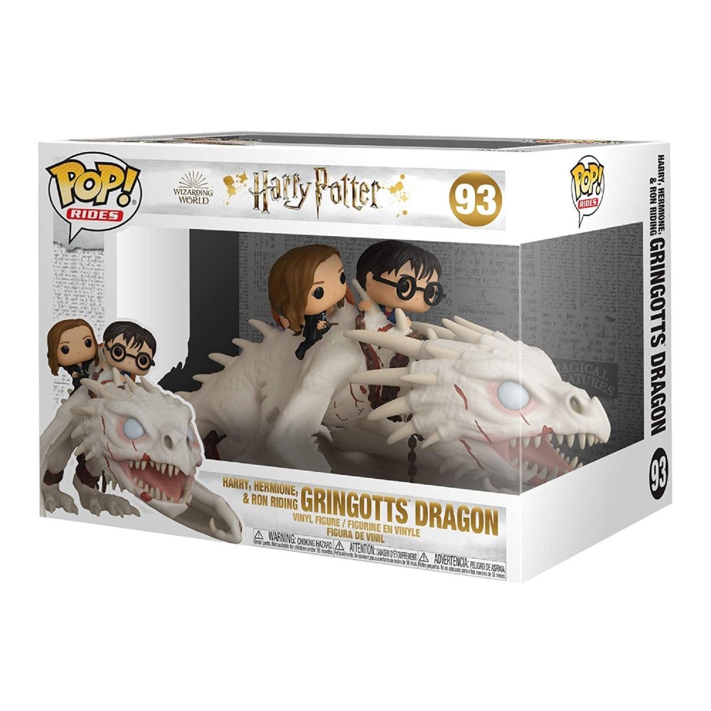 Figurina Funko Pop Harry Potter - Dragon with Harry, Ron & Hermione - imagine 2