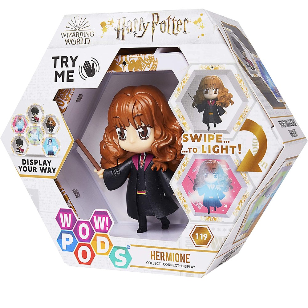 Figurina Wow! Harry Potter Pod - Hermione Granger with Wand - imagine 2