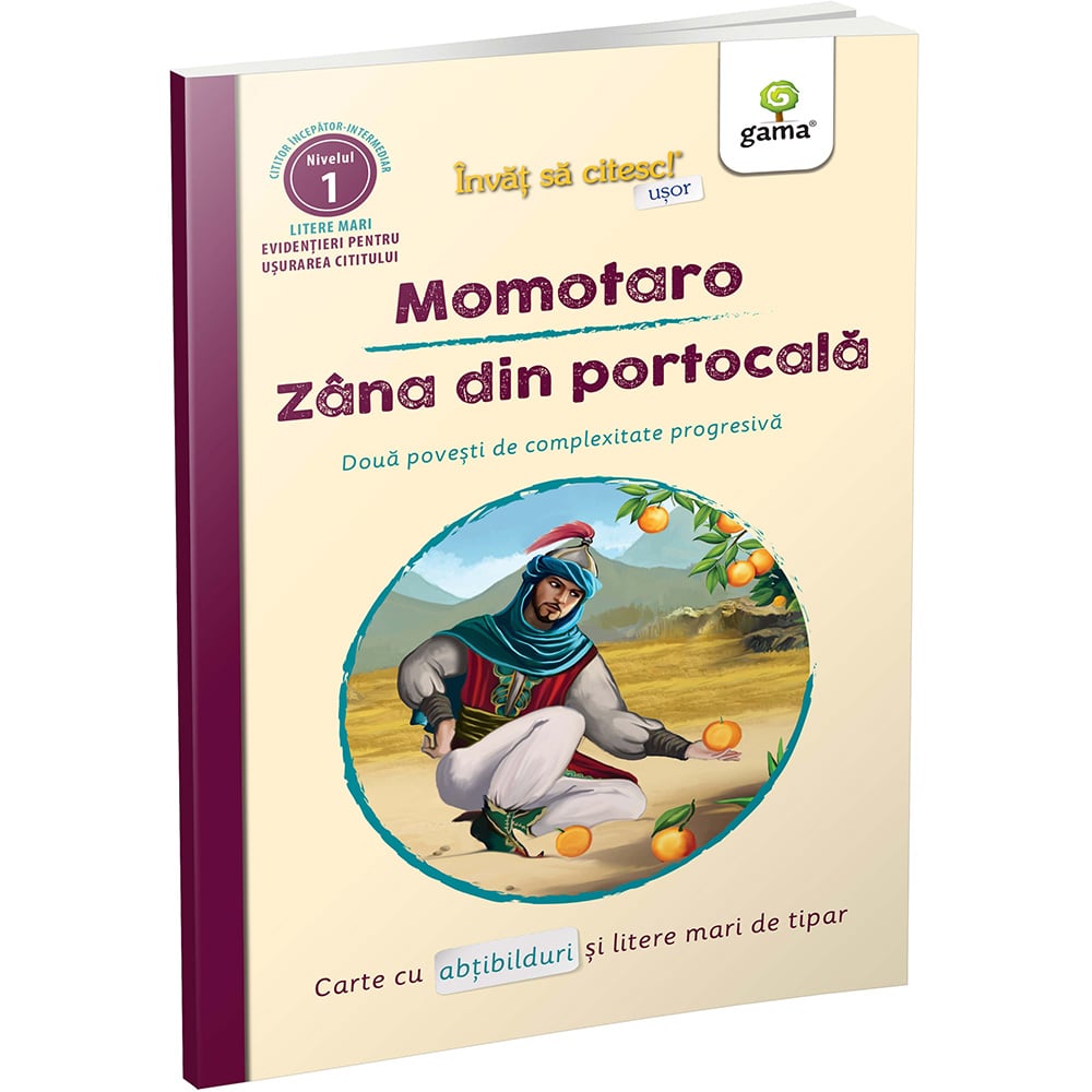 Invat sa citesc usor, Momotaro, Zana din portocala