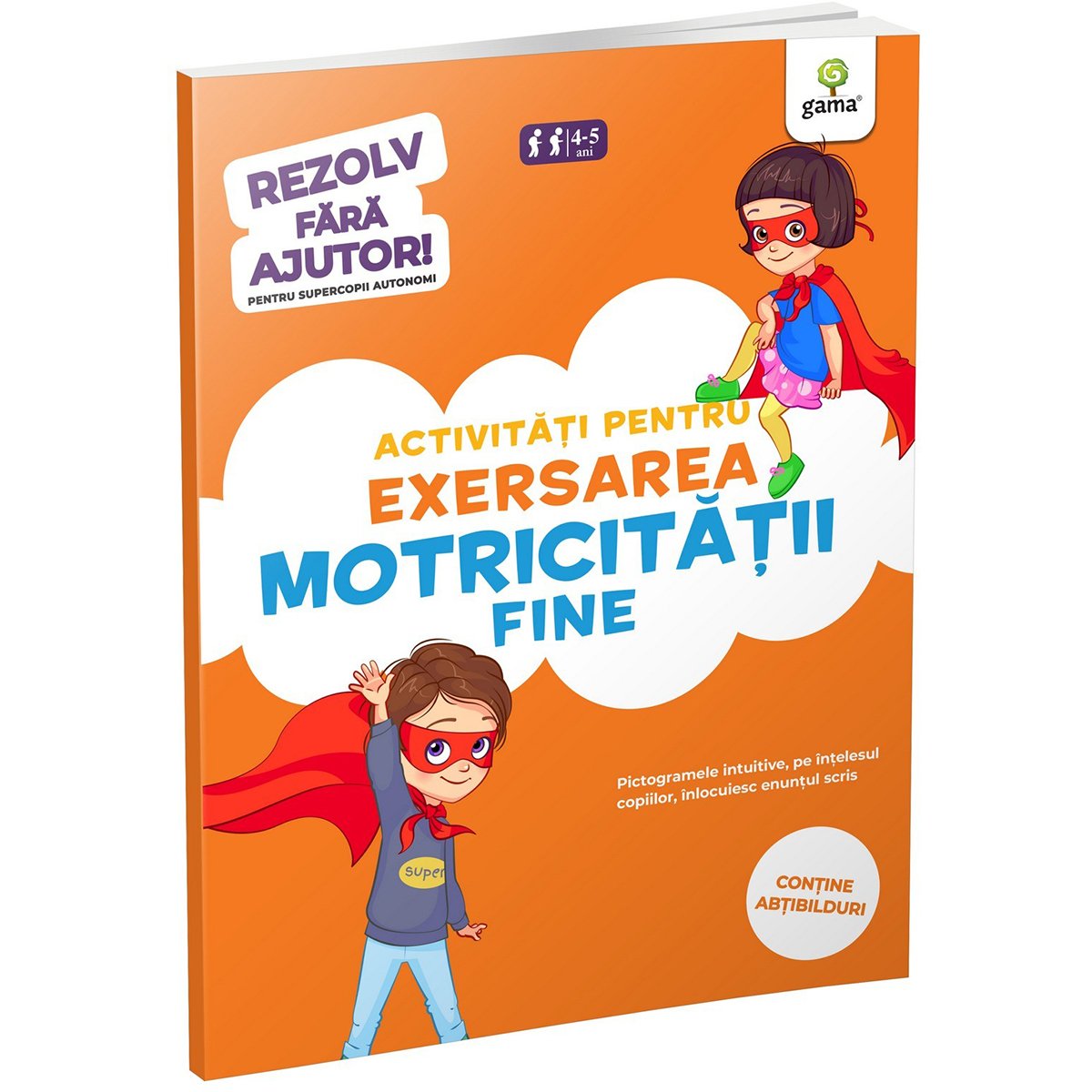 Carte Editura Gama, Activitati pentru exersarea motricitatii fine 4-5 ani, Rezolv fara ajutor!