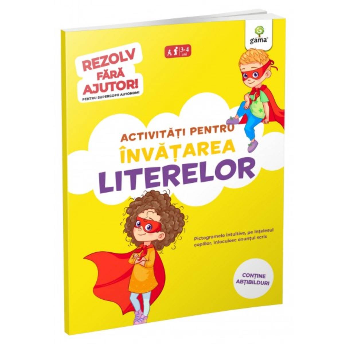 Activitati pentru invatarea literelor 3-5 ani. Rezolv fara ajutor!