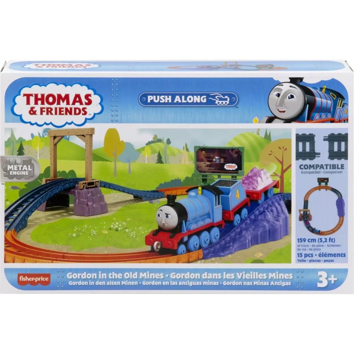 Set de joaca Thomas and Friends, Trenulet cu circuit, Gordon, HHV81