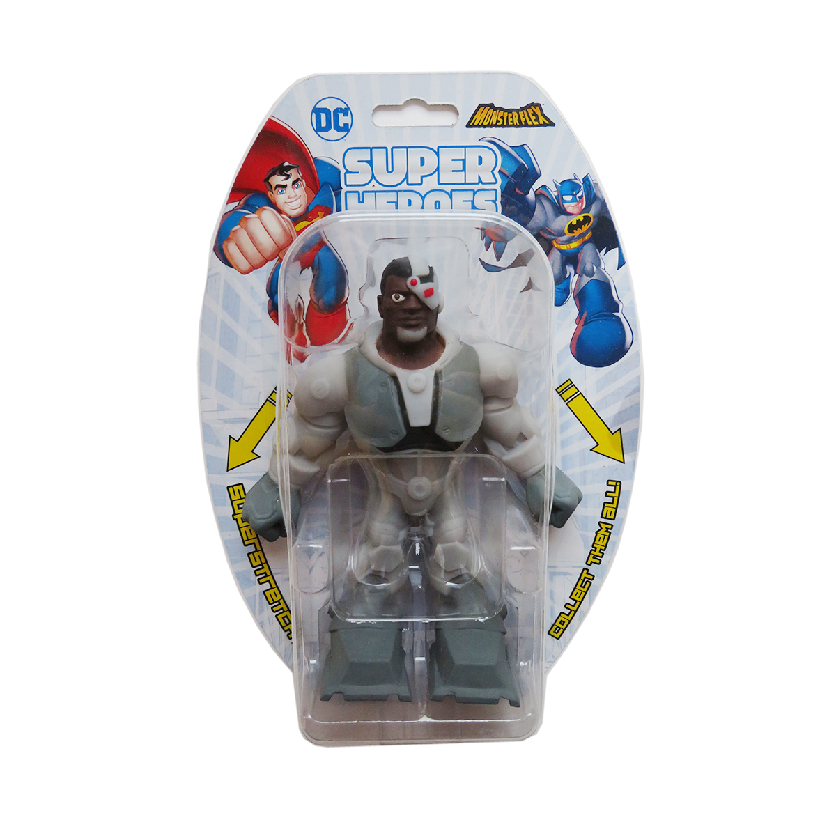 Figurina flexibila Monster Flex, DC Super Heroes, Cyborg