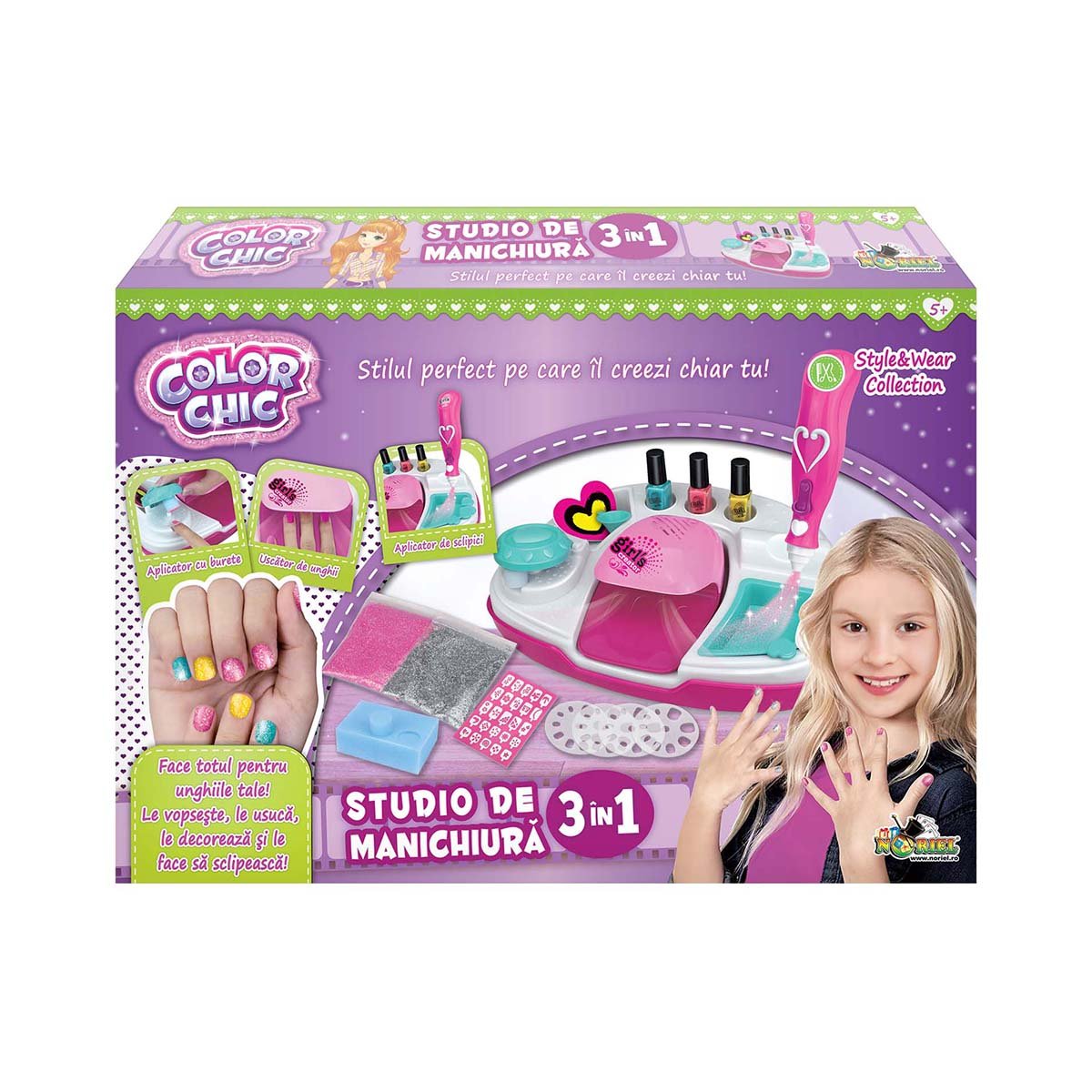 Set de creatie Studio de manichiura 3 in 1, Color Chic