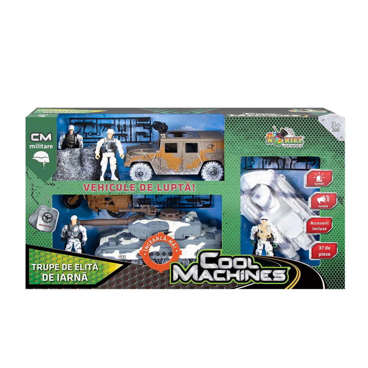 Set militar cu vehicule de iarna Cool Machines, Trupe de elita