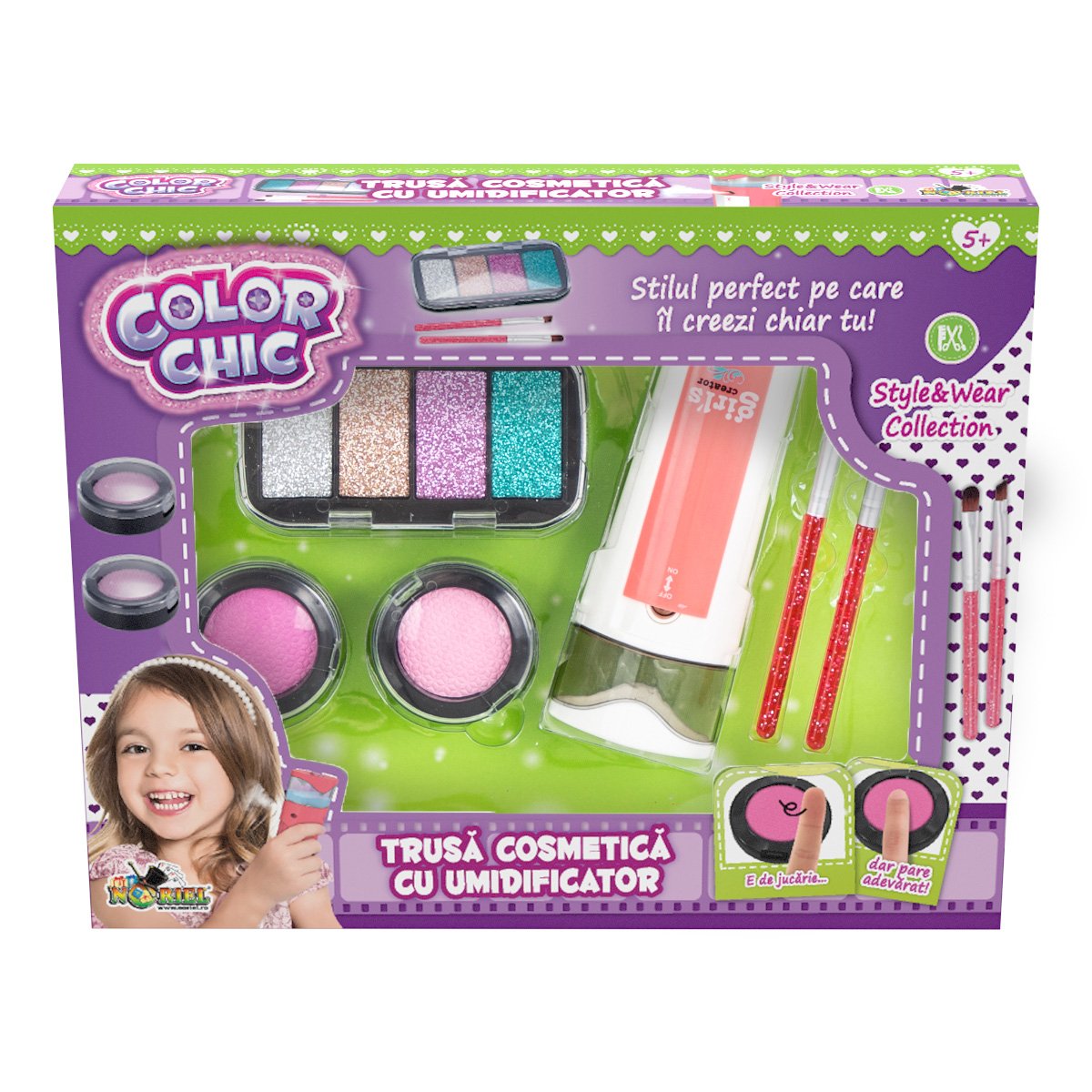 Set de creatie Color Chic, Trusa de cosmetica cu umidificator