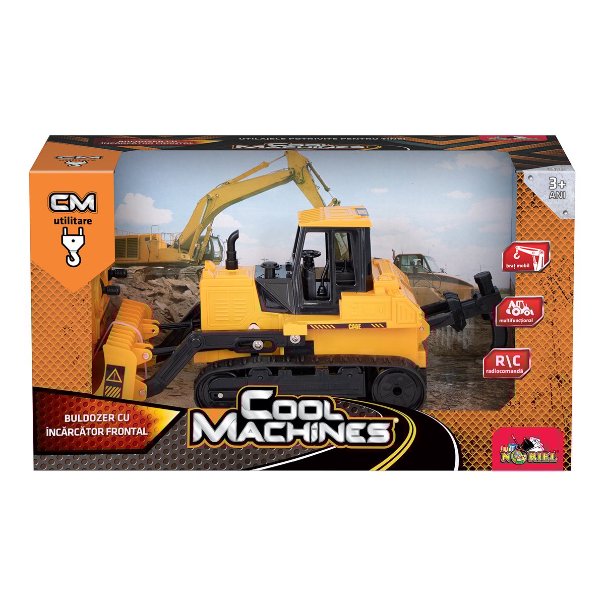 Buldozer cu incarcator frontal, cu telecomanda, Cool Machines