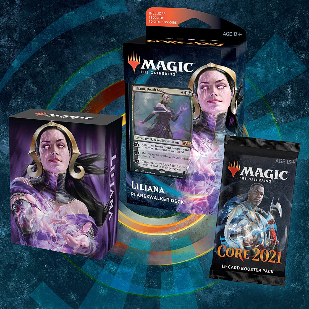 Magic the Gathering Core Set 2021 Planeswalker Deck Liliana - imagine 2
