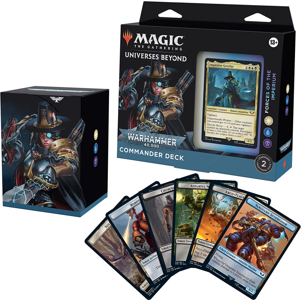 Magic The Gathering Universes Beyond Warhammer 40.000 Commander Deck – Forces of the Imperium - imagine 2