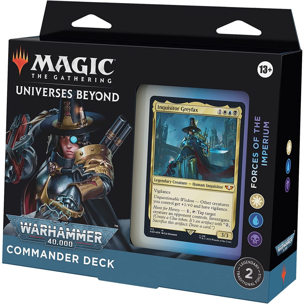Magic The Gathering Universes Beyond Warhammer 40.000 Commander Deck – Forces of the Imperium