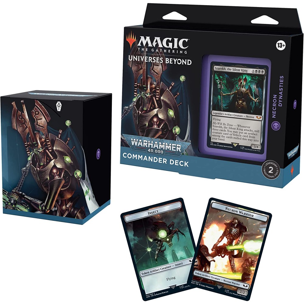 Magic The Gathering Universes Beyond Warhammer 40.000 Commander Deck - Necron Dynasties - imagine 2
