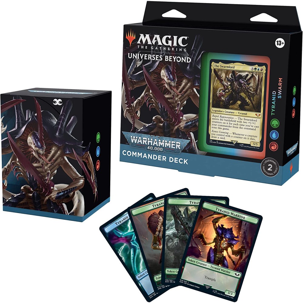 Magic The Gathering Universes Beyond Warhammer 40.000 Commander Deck - Tyranid Swarm - imagine 2