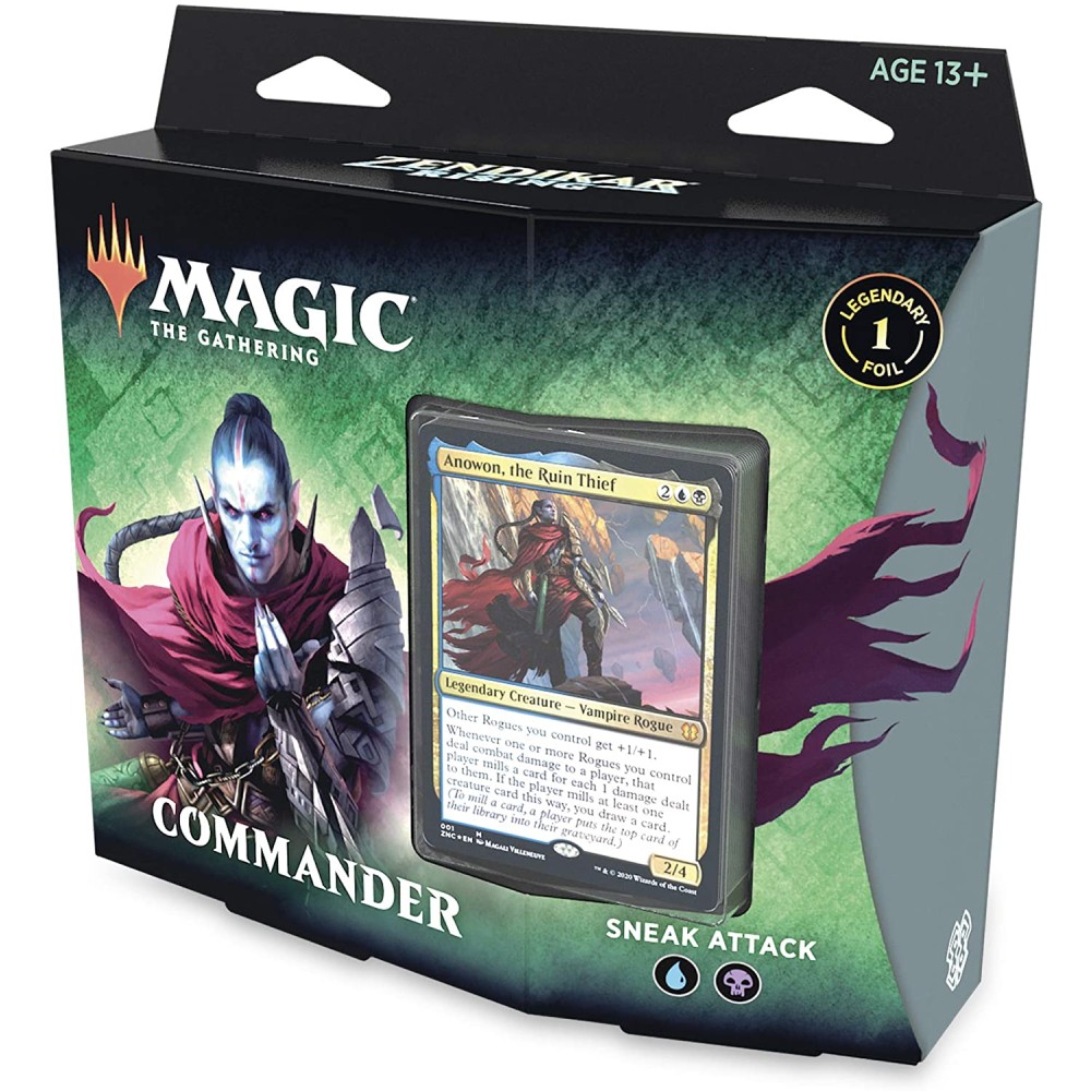 Magic the Gathering Zendikar Rising Commander Deck Sneak Attack
