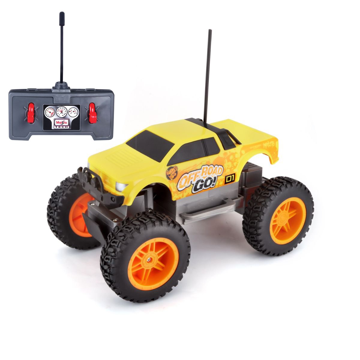 Masinuta cu telecomanda, Maisto Tech Off Road Go, Galben, 40 Mhz