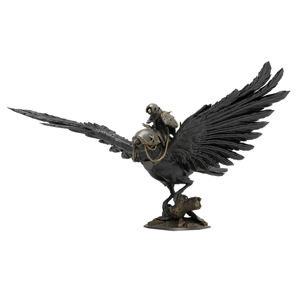 Miniatura Elemental Beacon - Mounted Magpie Taking Off