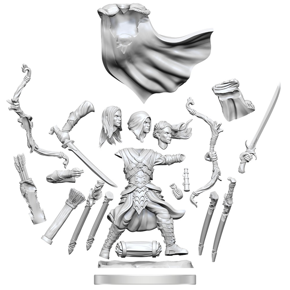 Miniatura Nepictata D&D Frameworks Elf Ranger Male - imagine 2