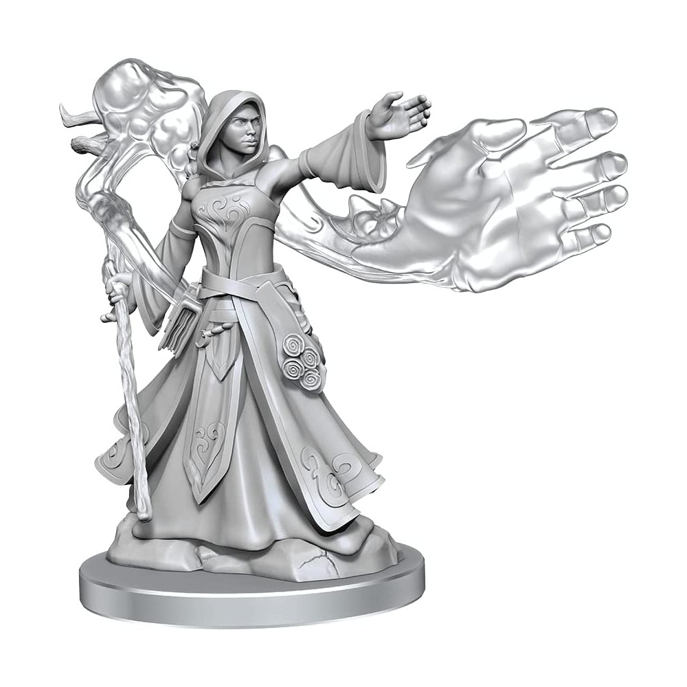 Miniatura Nepictata D&D Frameworks Elf Wizard Female (W1) - imagine 2