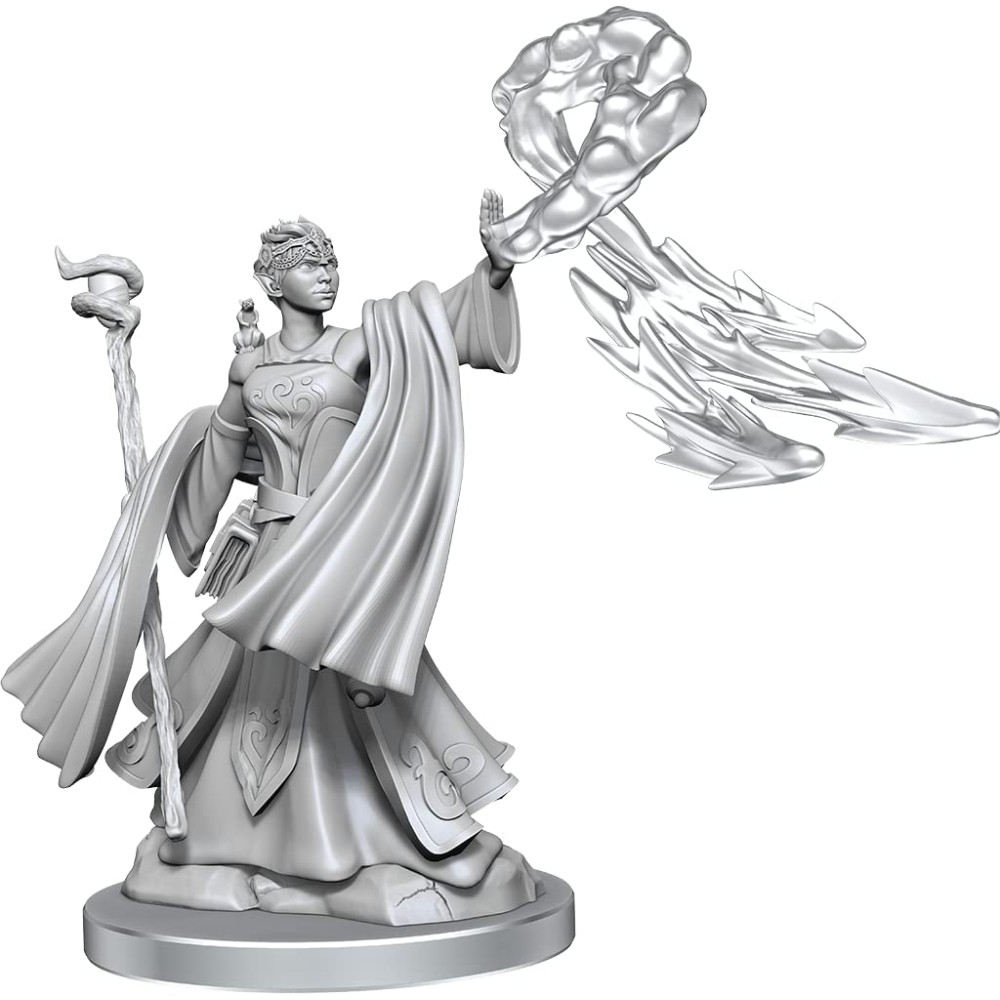 Miniatura Nepictata D&D Frameworks Elf Wizard Female (W1)