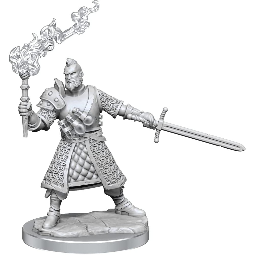 Miniatura Nepictata D&D Frameworks Human Fighter Male (W1) - imagine 2