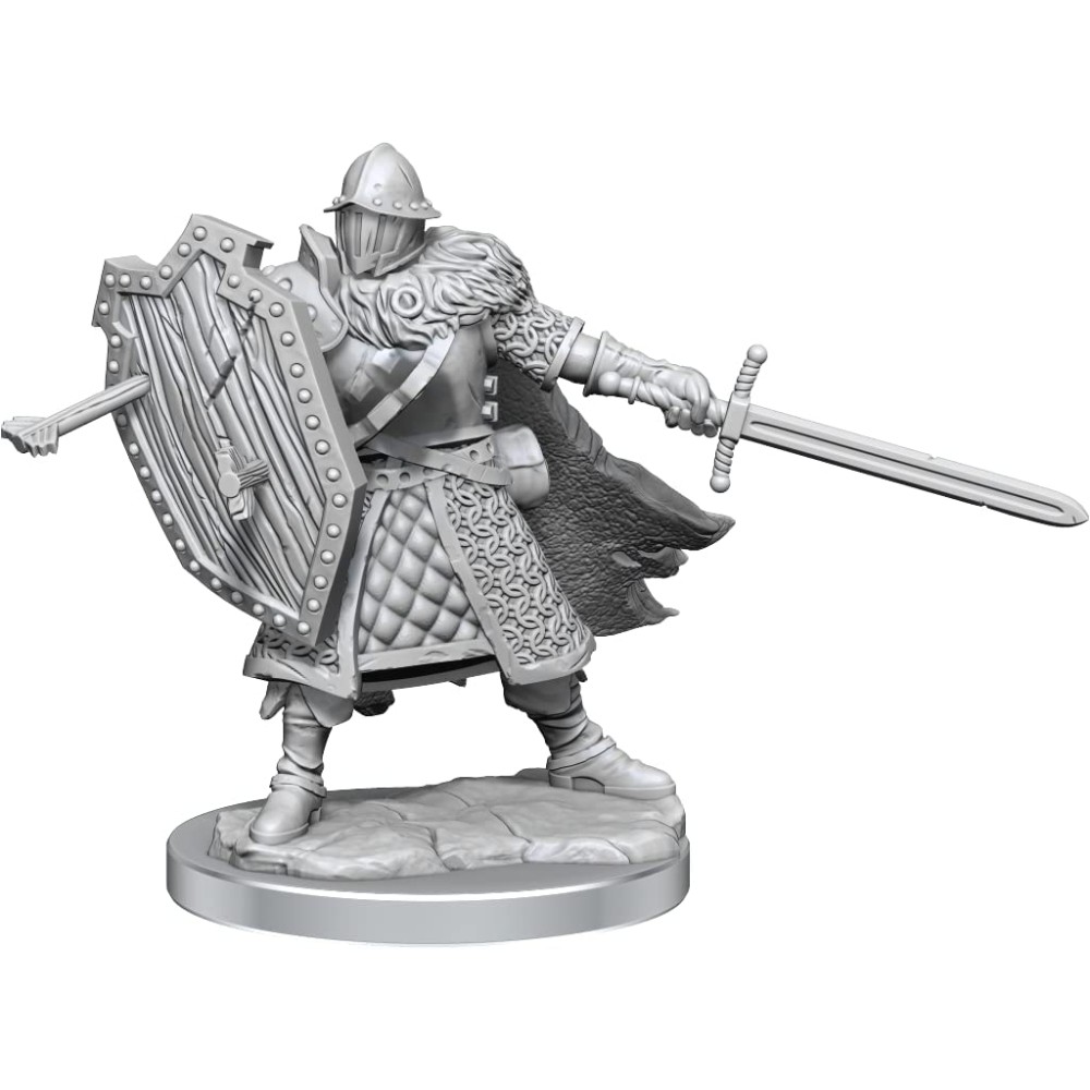 Miniatura Nepictata D&D Frameworks Human Fighter Male (W1) - imagine 3