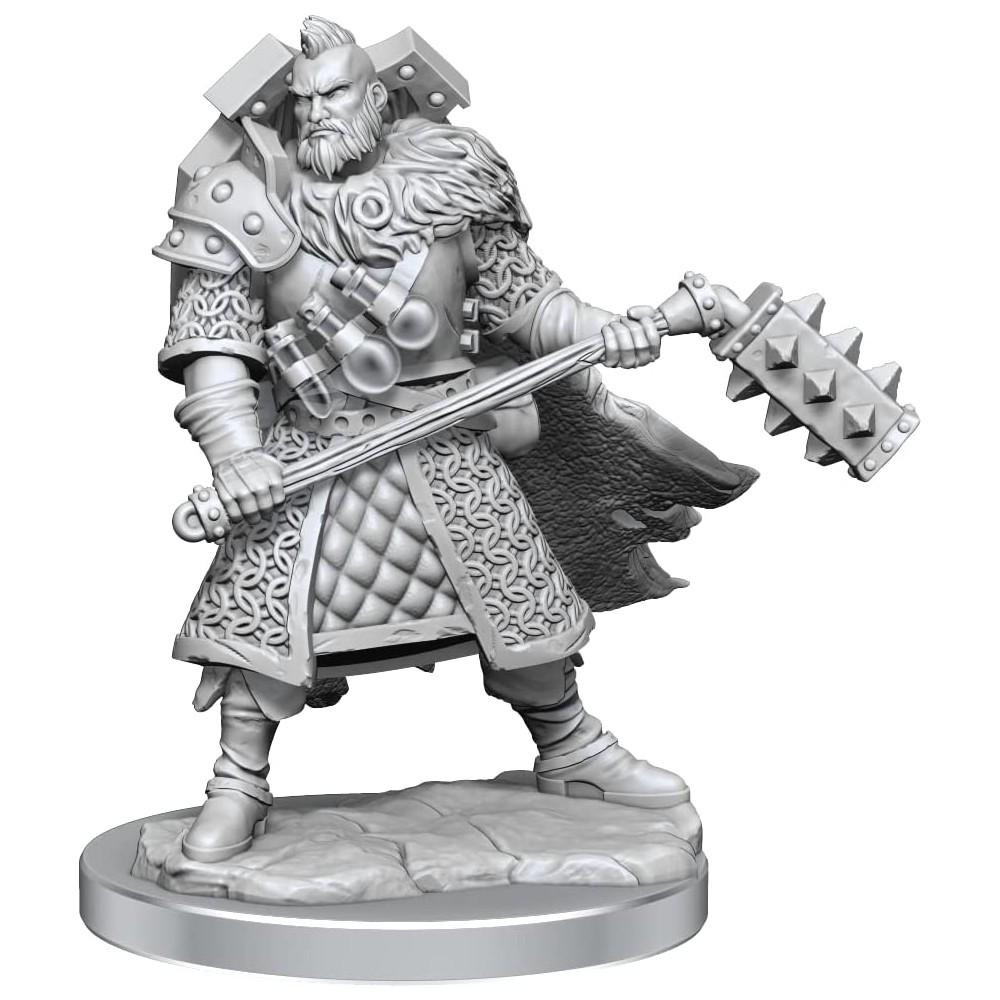 Miniatura Nepictata D&D Frameworks Human Fighter Male (W1)