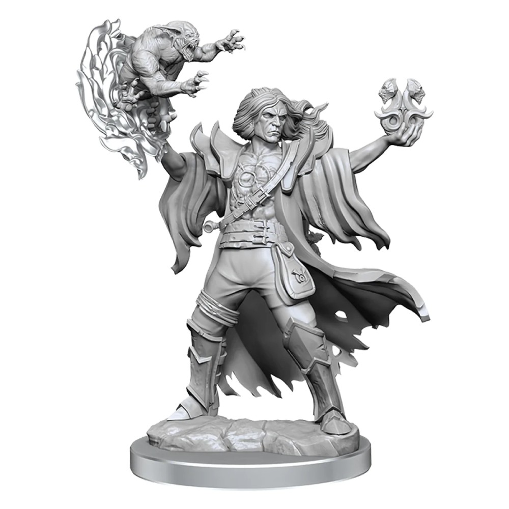 Miniatura Nepictata D&D Frameworks Human Warlock Male