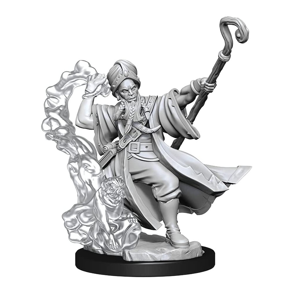 Miniatura Nepictata D&D Frameworks Human Wizard Male (W1) - imagine 2