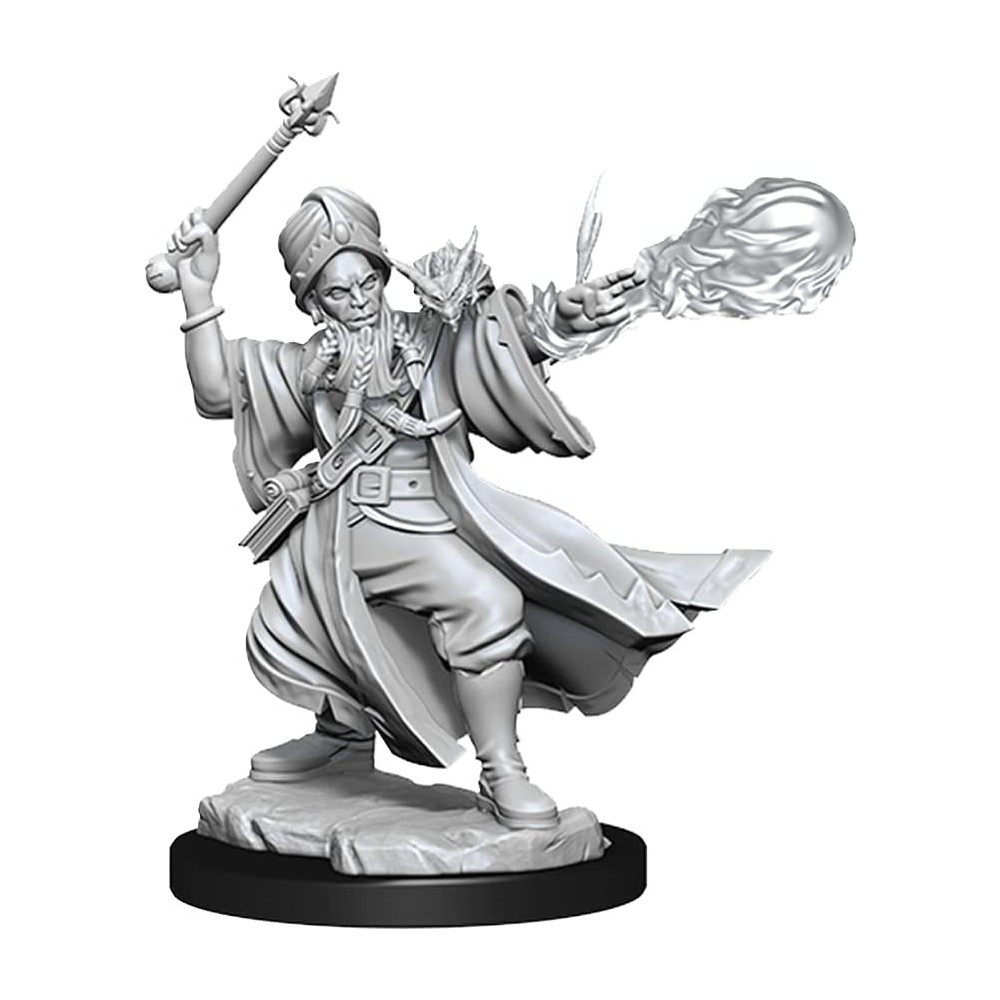 Miniatura Nepictata D&D Frameworks Human Wizard Male (W1) - imagine 3