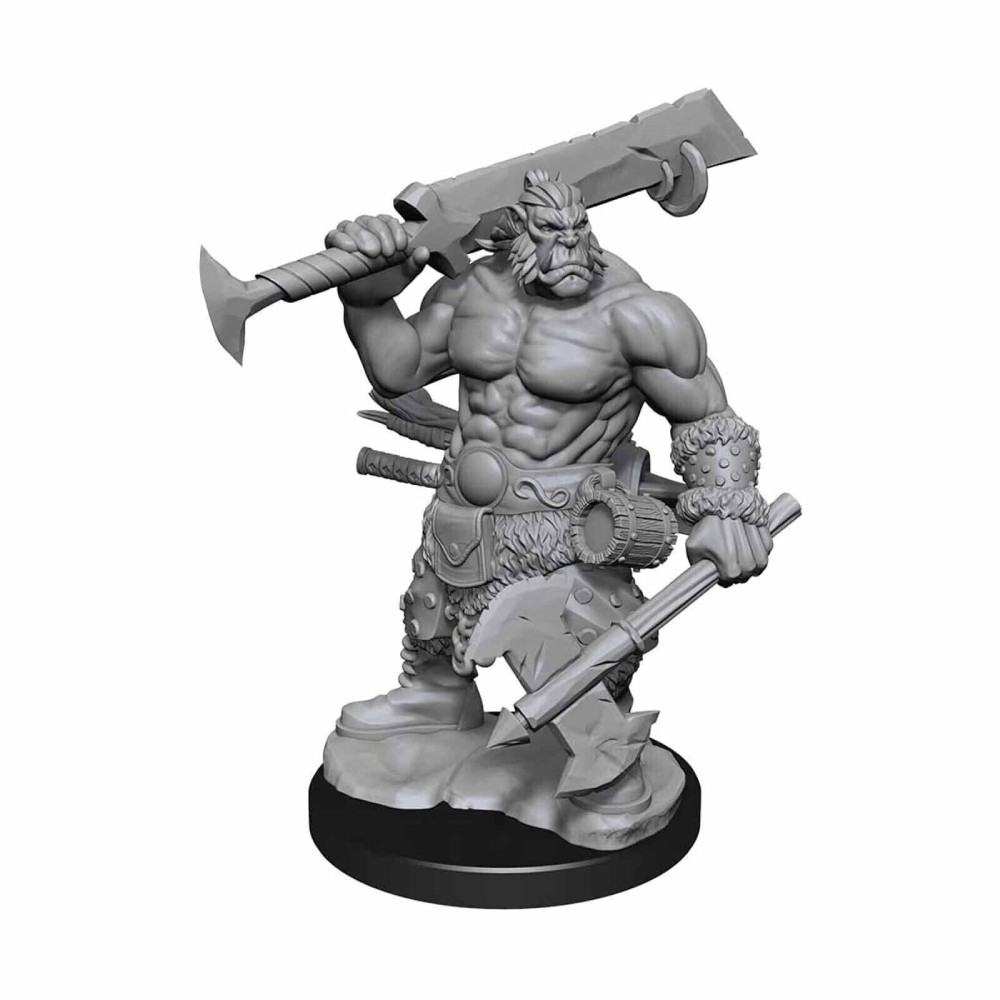 Miniatura Nepictata D&D Frameworks Orc Barbarian Male (W1)