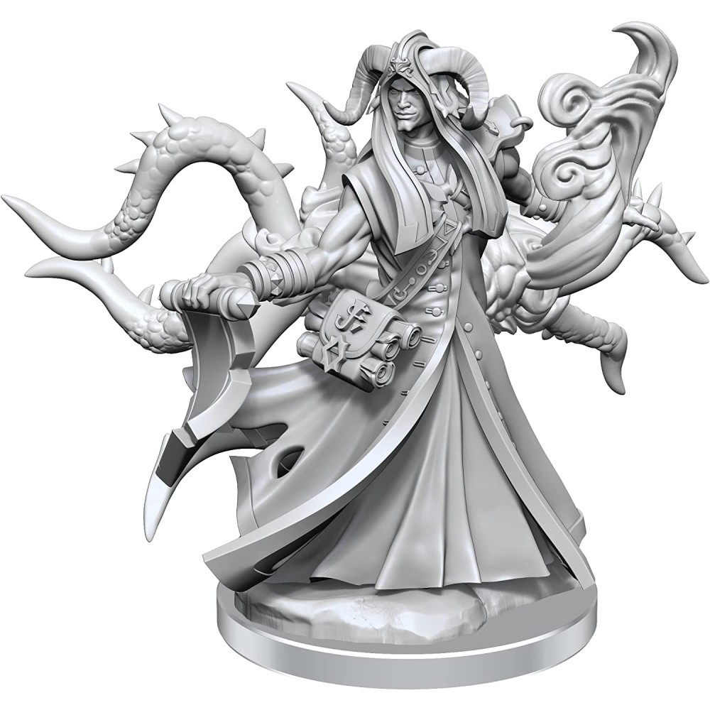 Miniatura Nepictata D&D Frameworks Tiefling Warlock Male (W1)