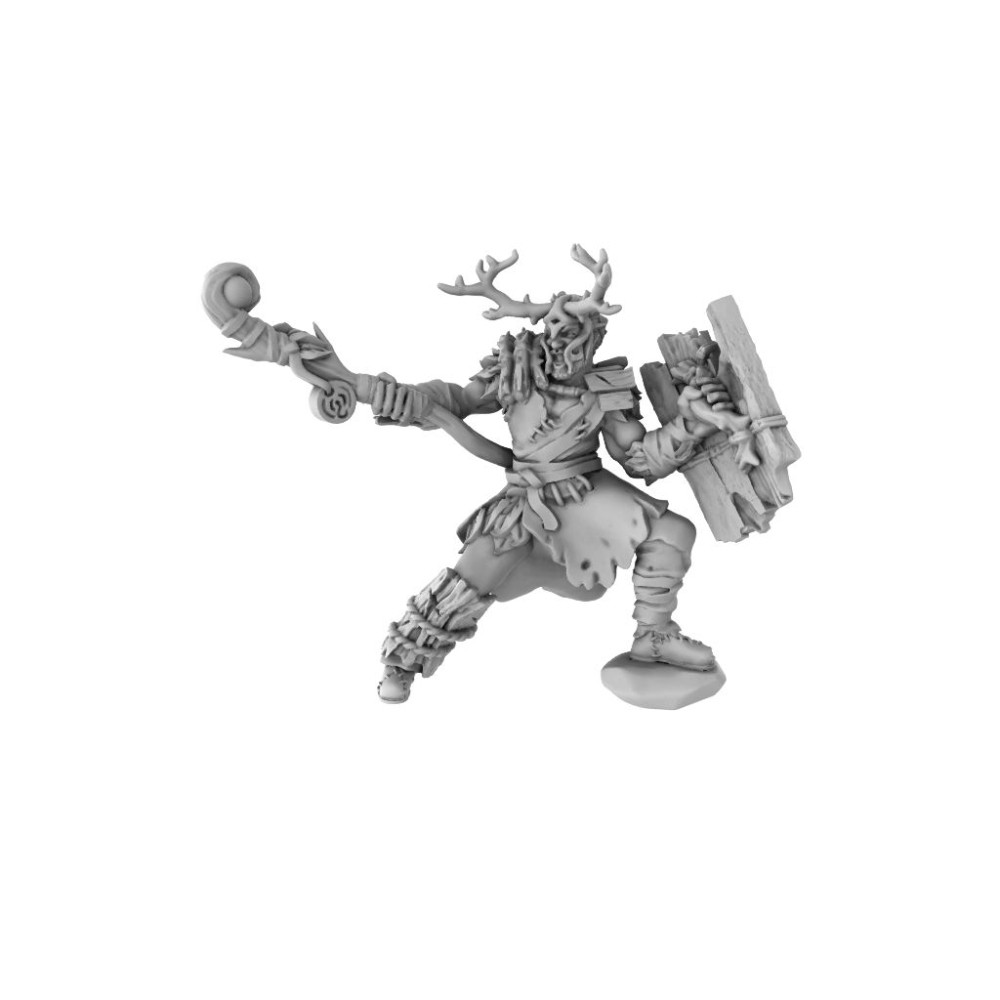 Miniatura Nepictata Druid Human Antler
