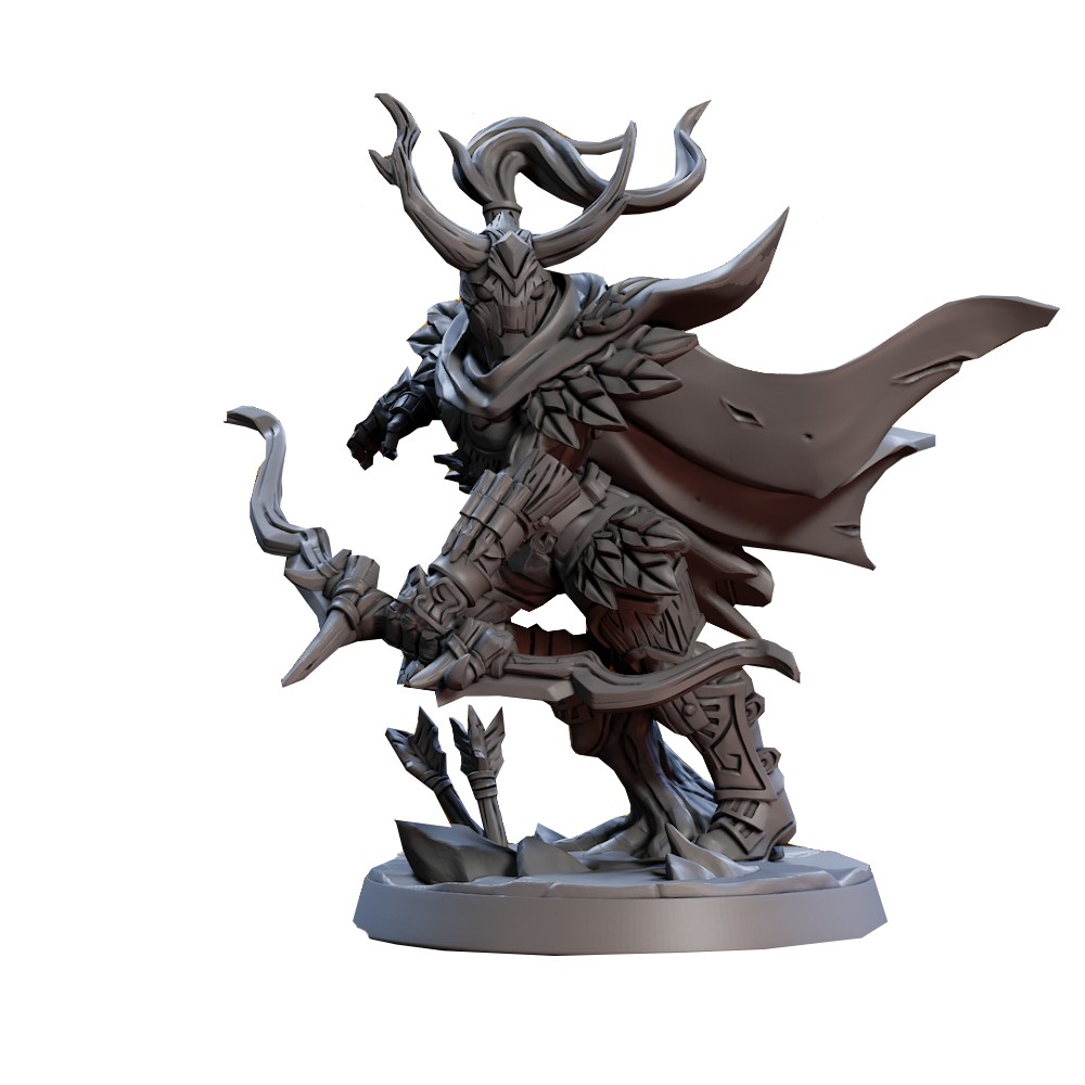 Miniatura Nepictata Elemental Beacon - Anja Wildarrow with Scythe