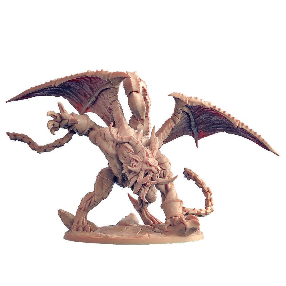Miniatura Nepictata Elemental Beacon - Ashen Manticore