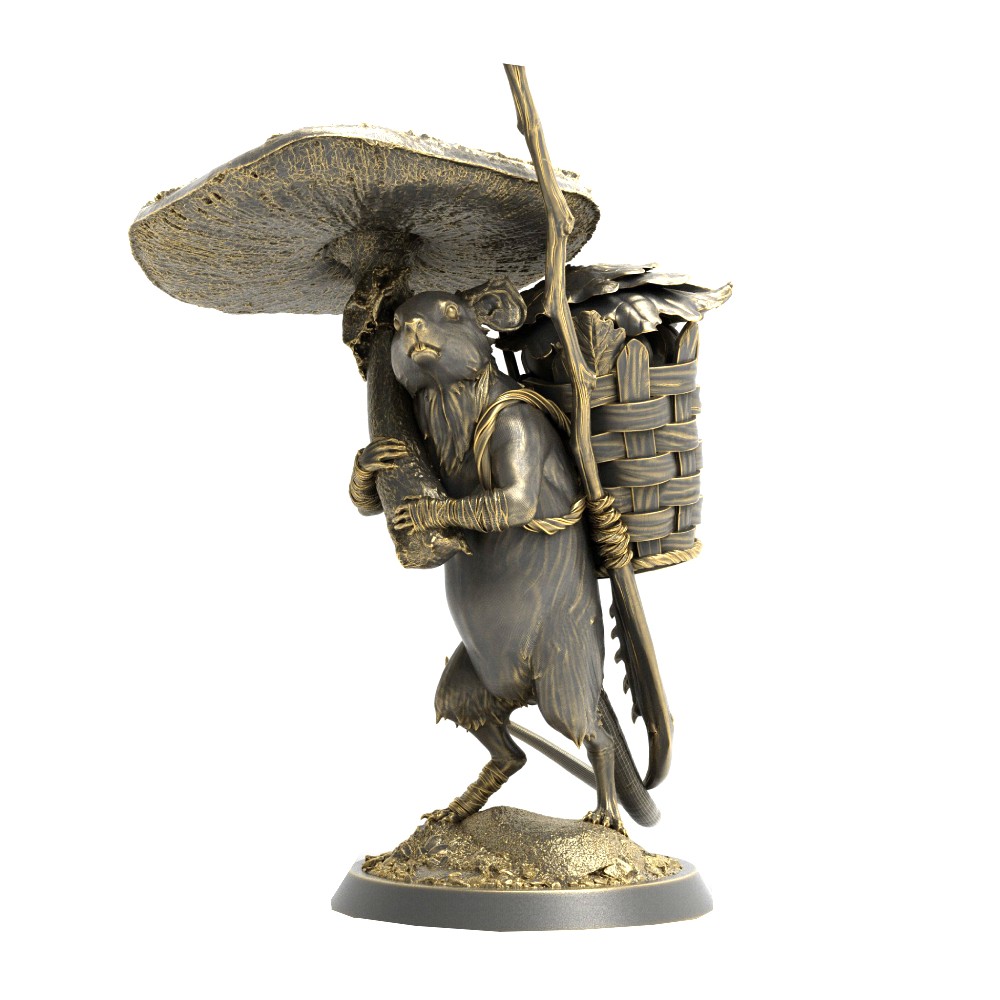 Miniatura Nepictata Elemental Beacon - Mouse with Umbrella
