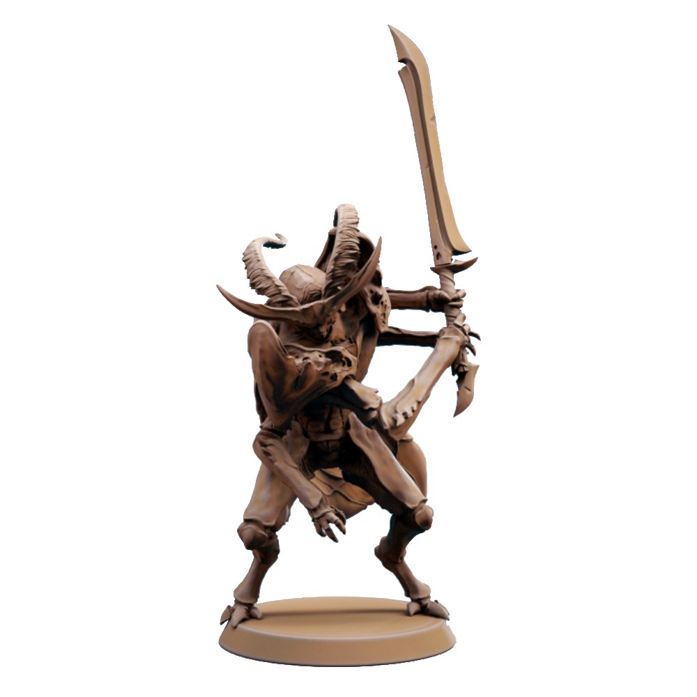 Miniatura Nepictata Elemental Beacon - Thrikeen with Sword Swinging