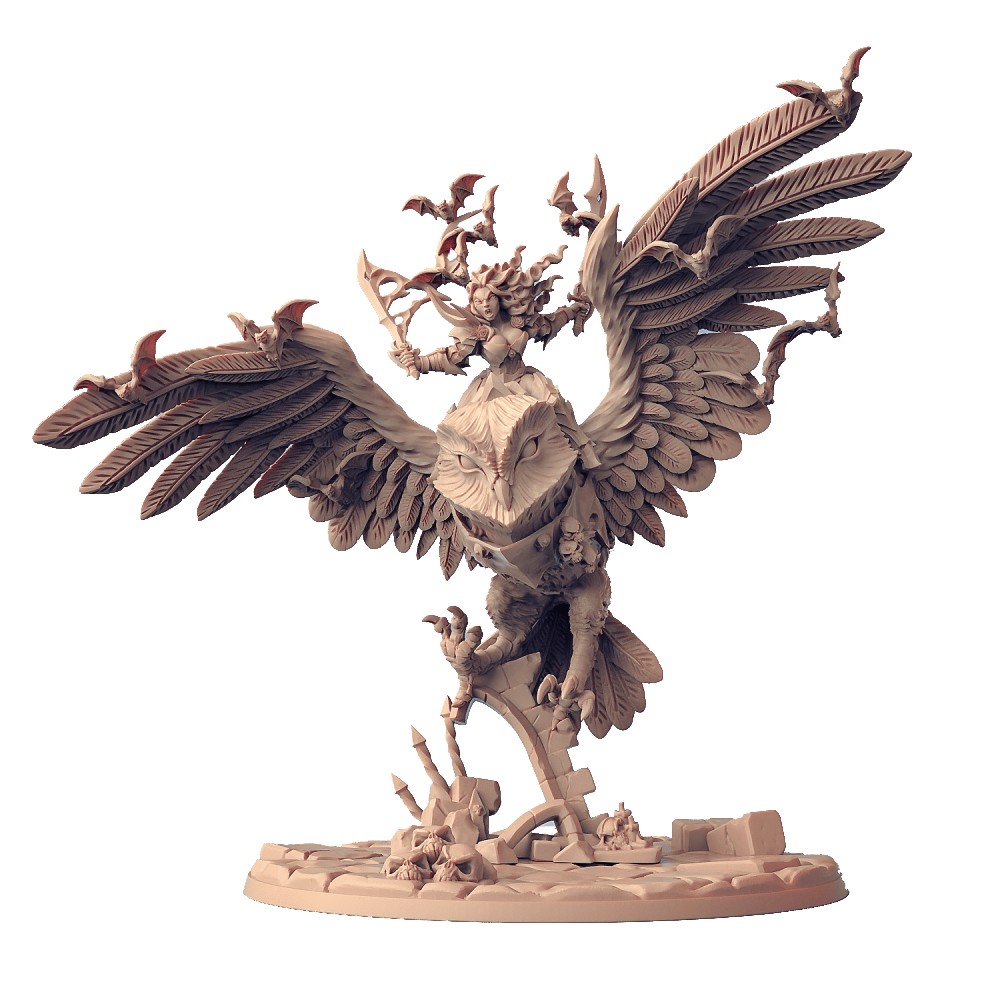 Miniatura Nepictata Elemental Beacon - Vampiric Barbajian Mounted