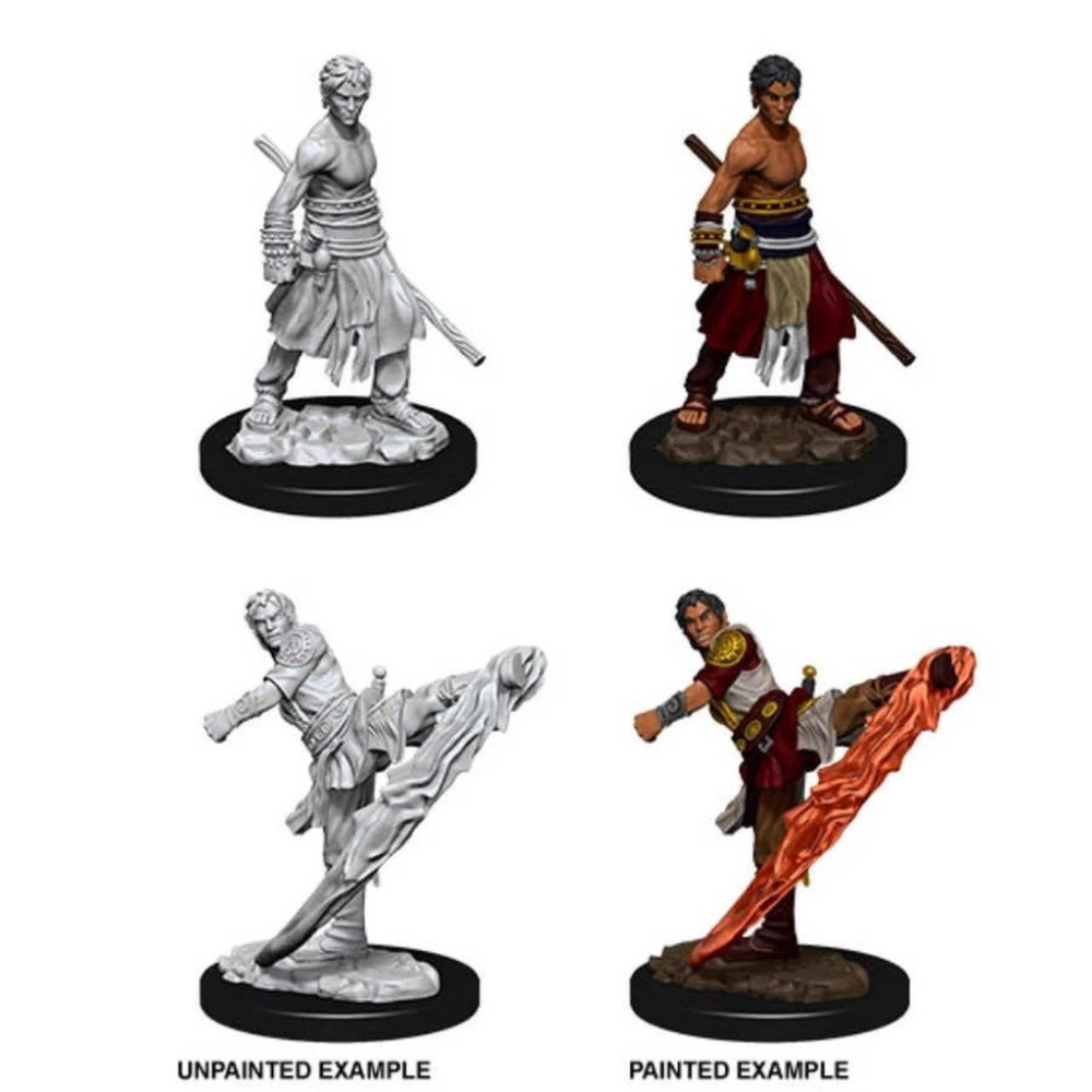 Miniaturi Nepictate D&D Nolzur's Marvelous Male Half-Elf Monk - imagine 2