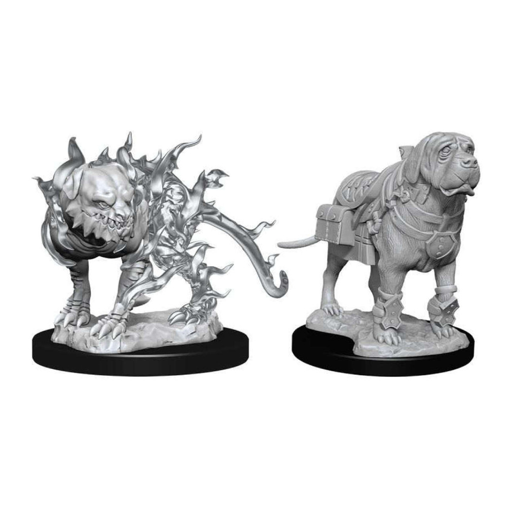 Miniaturi Nepictate D&D Nolzur's Marvelous Mastif & Shadow Mastif