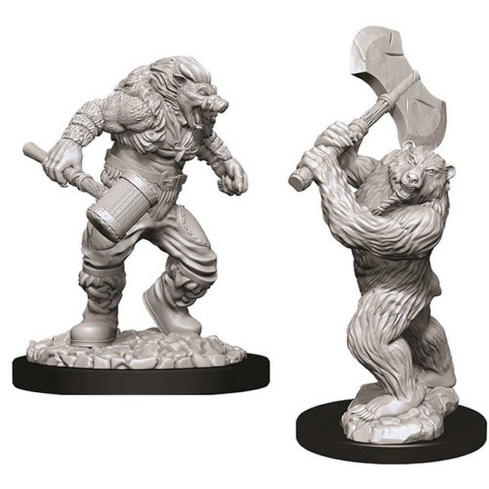 Miniaturi Nepictate D&D Wereboar & Werebear