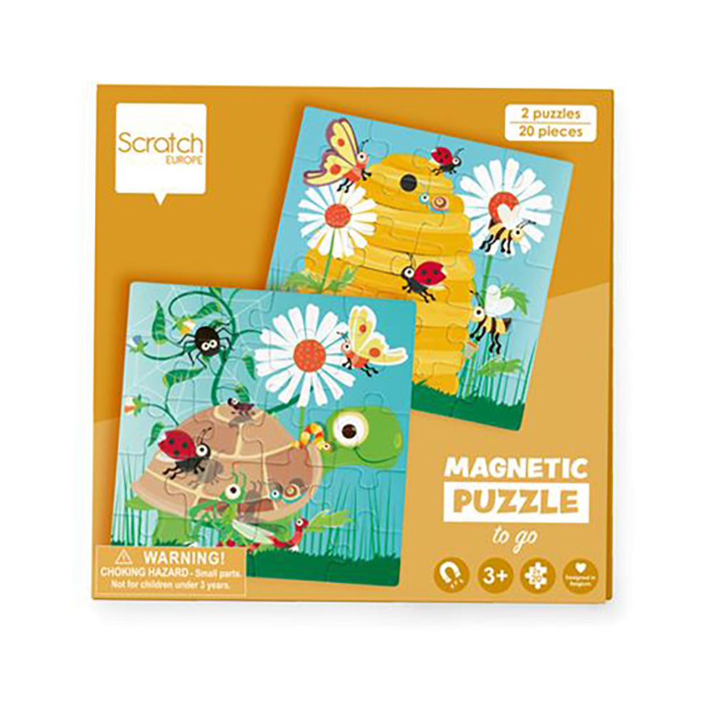 Puzzle magnetic Scratch, Petrecerea in gradina, 20 piese