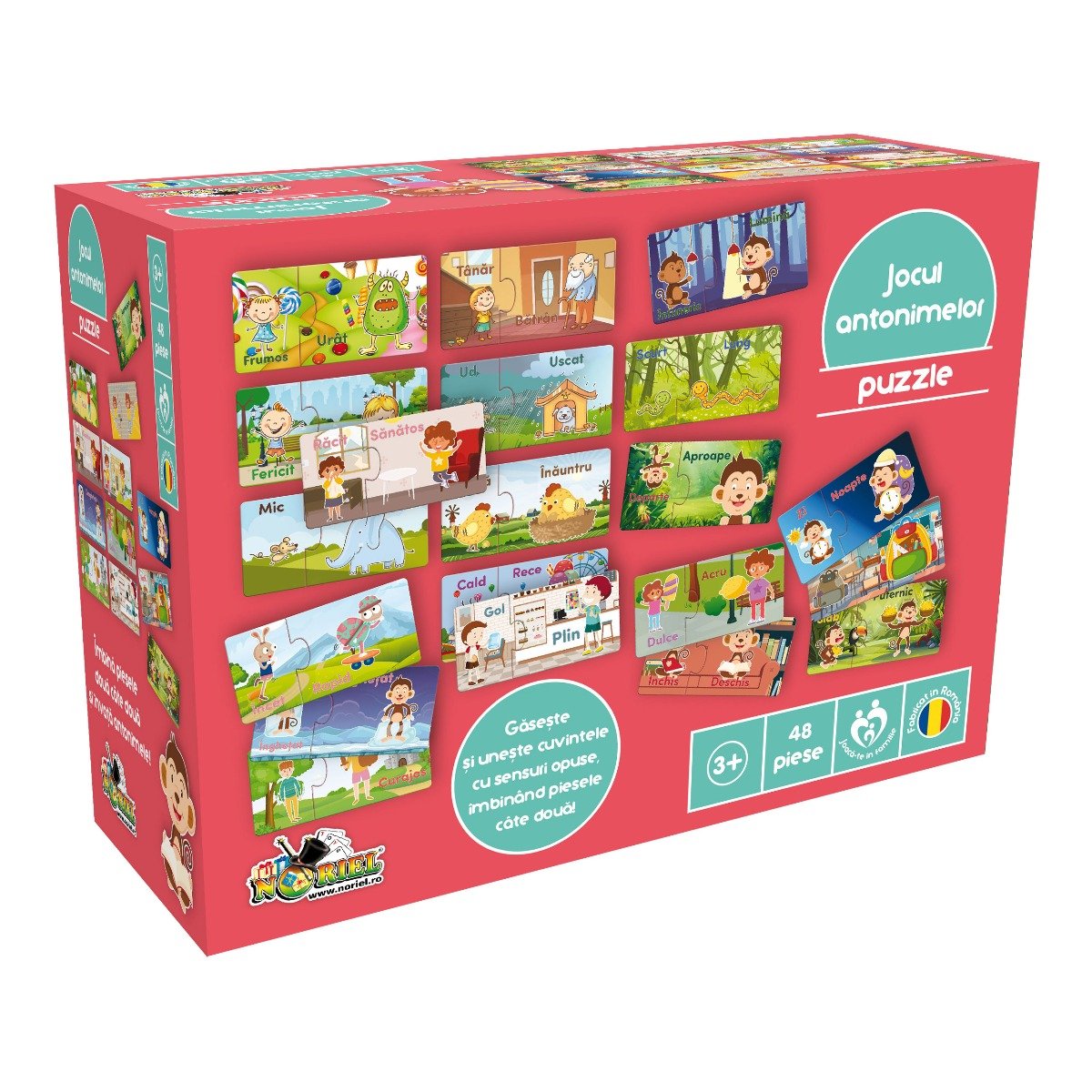 Puzzle Noriel – Jocul antonimelor, 48 piese