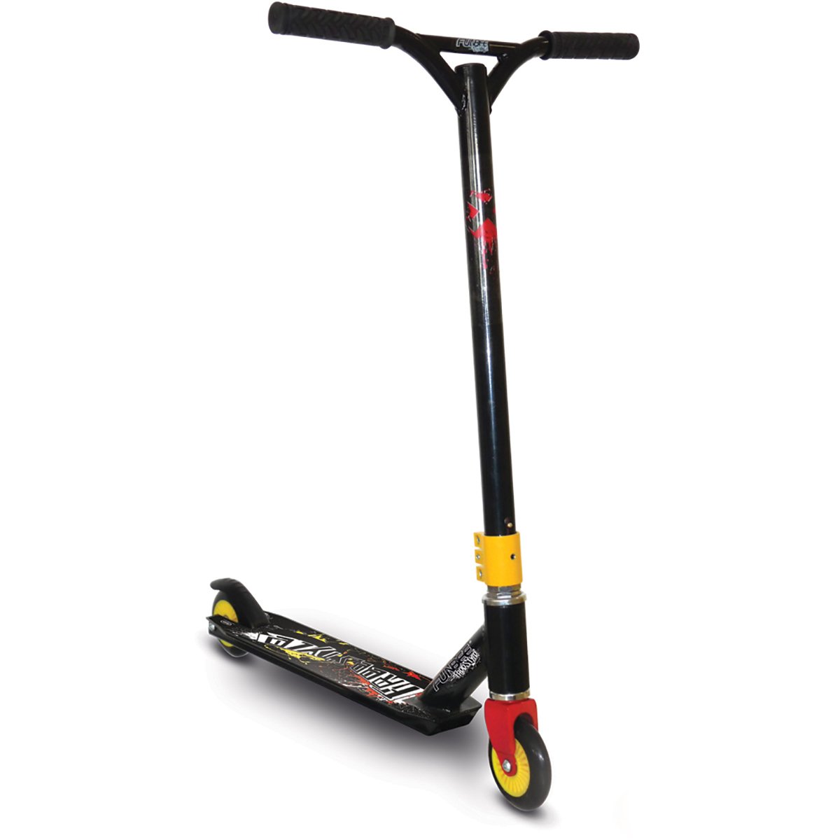 Trotineta freestyle cu 2 roti Funbee Stunt, Negru