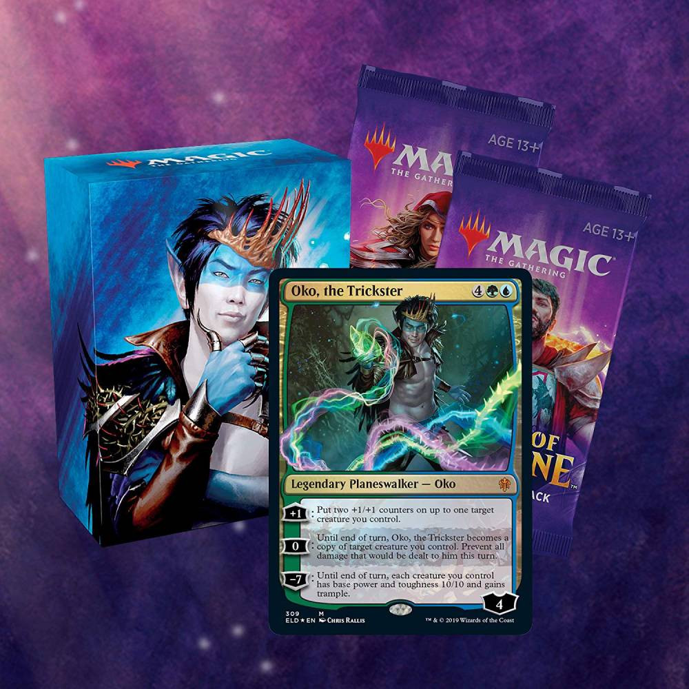 Pachet Magic: the Gathering Throne of Eldraine Planeswalker Deck - Oko, the Trickster - imagine 2