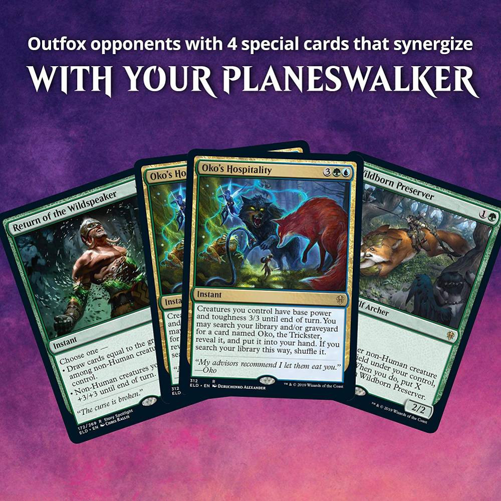 Pachet Magic: the Gathering Throne of Eldraine Planeswalker Deck - Oko, the Trickster - imagine 3
