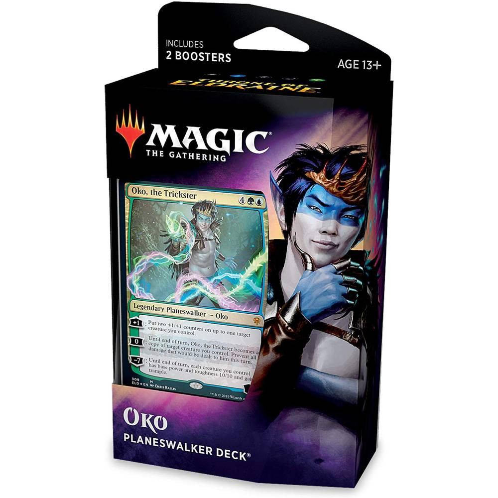 Pachet Magic: the Gathering Throne of Eldraine Planeswalker Deck - Oko, the Trickster